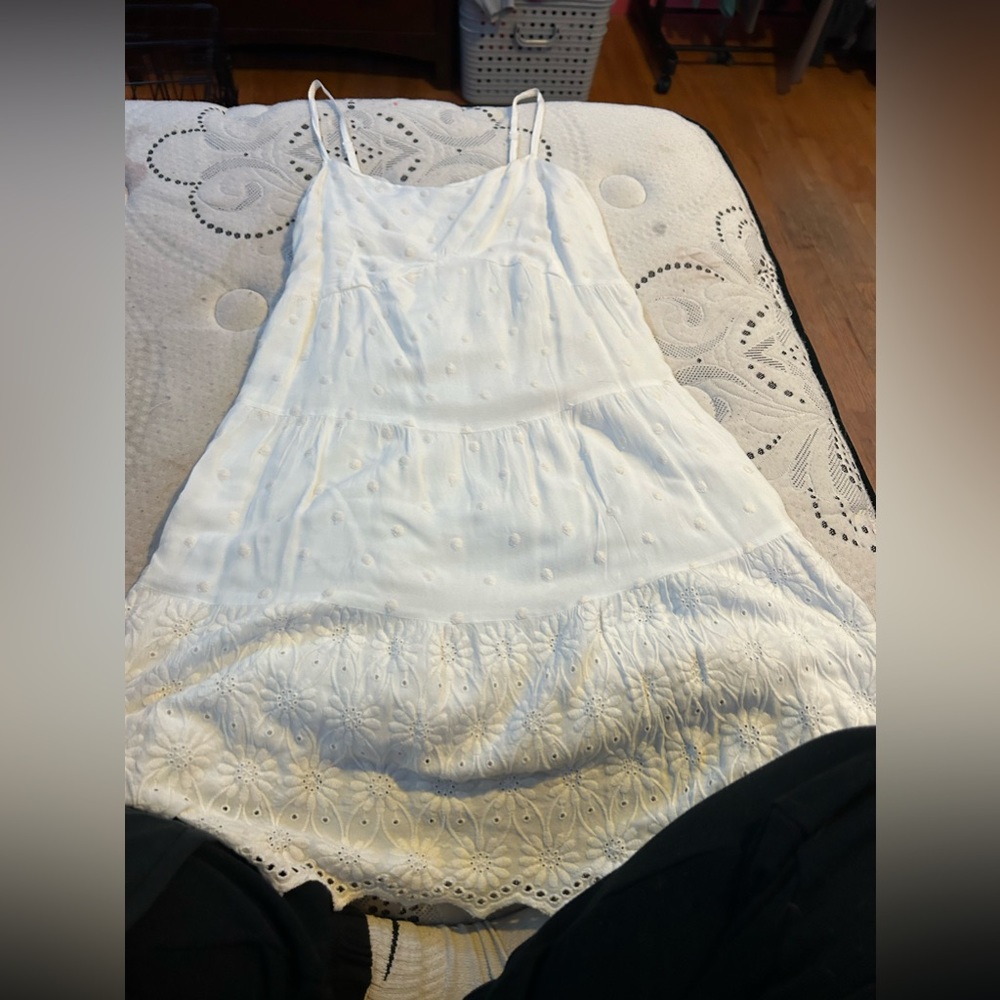 white summer/spring dress